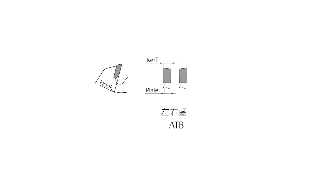 ATB左右齿